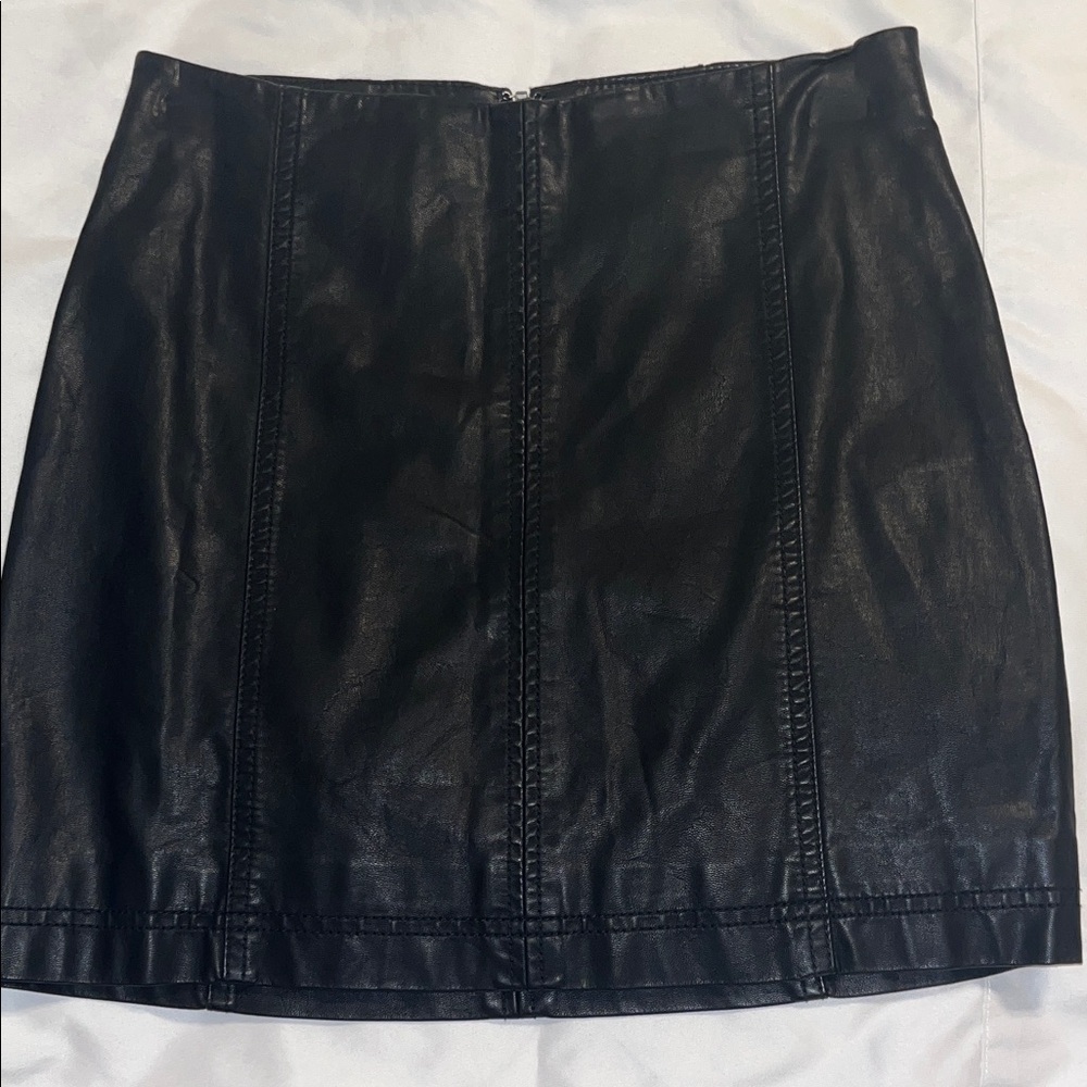 Free People Black Mini Skirt
